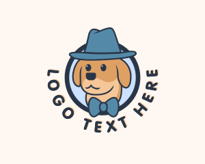 Bowtie - Puppy Dog Cartoon logo design