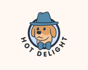 Puppy Dog Cartoon logo design