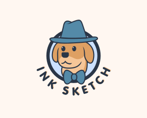 Puppy Dog Cartoon logo design