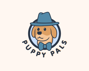 Puppy Dog Cartoon logo design