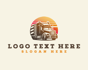 Truck - Truck Haulage Delivery logo design