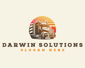 Truck Haulage Delivery Logo