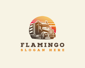 Truck Haulage Delivery Logo