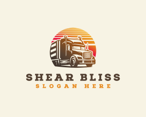 Truck Haulage Delivery Logo