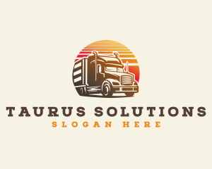 Truck Haulage Delivery Logo