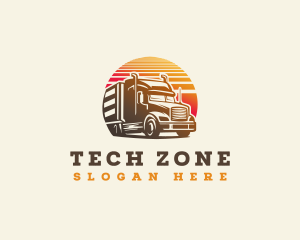 Truck Haulage Delivery Logo