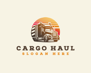 Truck Haulage Delivery logo design