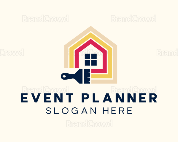 Multicolor Home Painting Logo