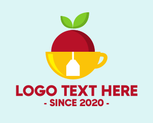 Healthy - Fruit Tea Bag logo design