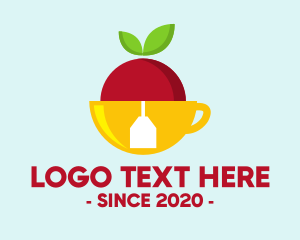 Gourmettea - Fruit Tea Bag logo design