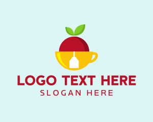 Tea - Fruit Tea Bag logo design
