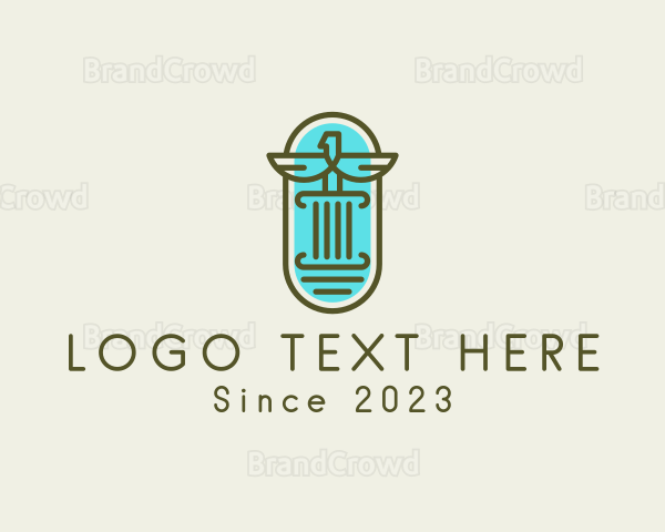 Eagle Pillar Column Logo | BrandCrowd Logo Maker