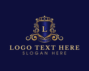 Wreath - Luxury Shield Royal logo design