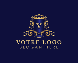 Wreath - Luxury Shield Royal logo design