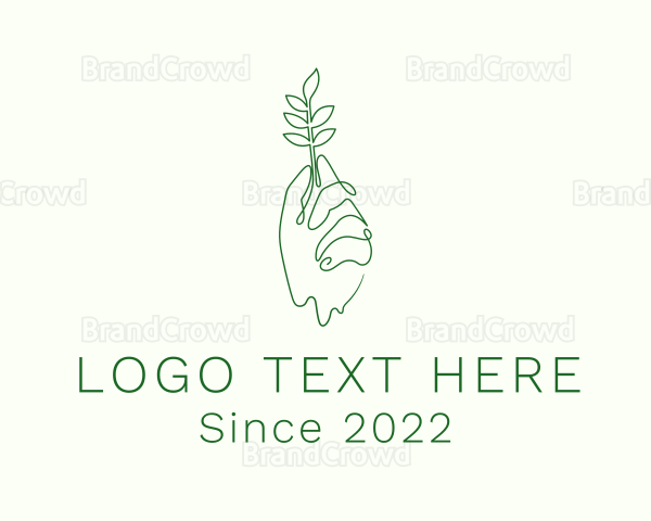 Eco Plant Hand Logo