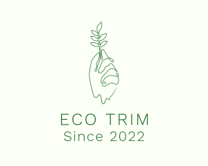 Eco Plant Hand logo design