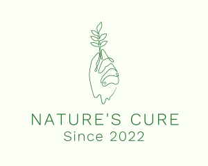 Herbalist - Eco Plant Hand logo design