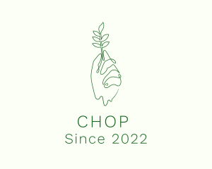 Agriculture - Eco Plant Hand logo design