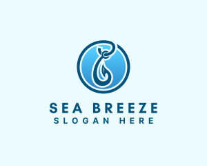 Nautical - Nautical Fishing Hook logo design