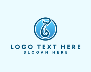 Equipment - Nautical Fishing Hook logo design