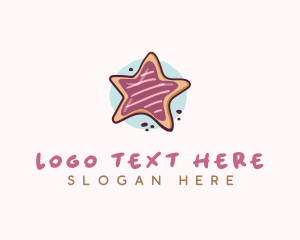 Handdrawn - Sweet Star Cookie logo design