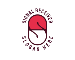 Medical Capsule Letter S logo design