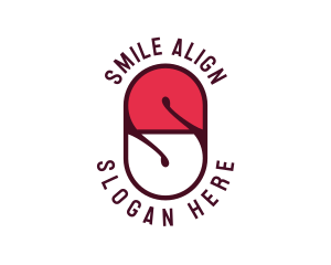 Medical Capsule Letter S logo design