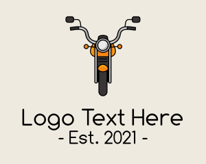 Motor - Orange Motorbike logo design