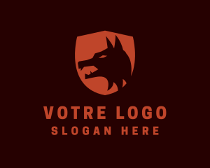 Wolf - Shield Wolf Gaming logo design