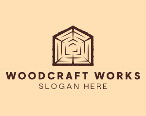 Carpentry - Wood House Carpentry logo design
