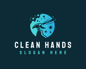 Sanitizers - Cleaning Disinfectant Spray logo design