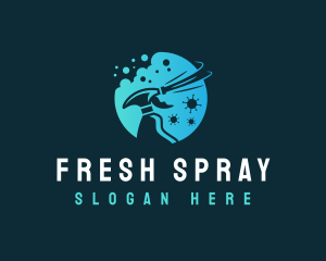 Cleaning Disinfectant Spray logo design