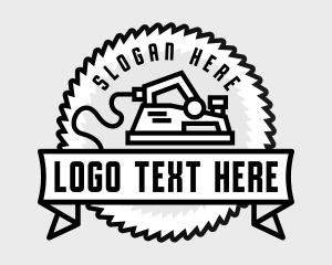 Saw - Outlined Saw Hand Planer logo design