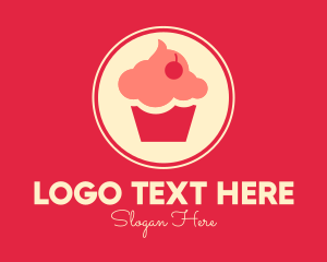 Muffin - Sweet Cherry Cupcake logo design