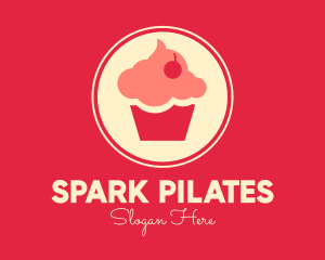 Sweet Cherry Cupcake Logo