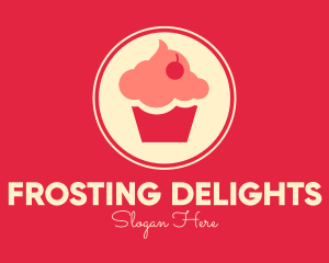 Frosting - Sweet Cherry Cupcake logo design