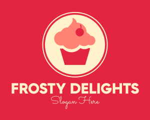 Icing - Sweet Cherry Cupcake logo design