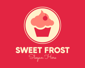 Icing - Sweet Cherry Cupcake logo design