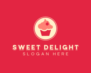 Sweet Cherry Cupcake logo design