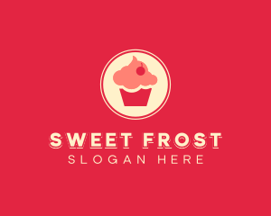 Sweet Cherry Cupcake logo design