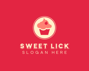 Sweet Cherry Cupcake logo design