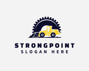 Wheel Loader Construction Machine Logo