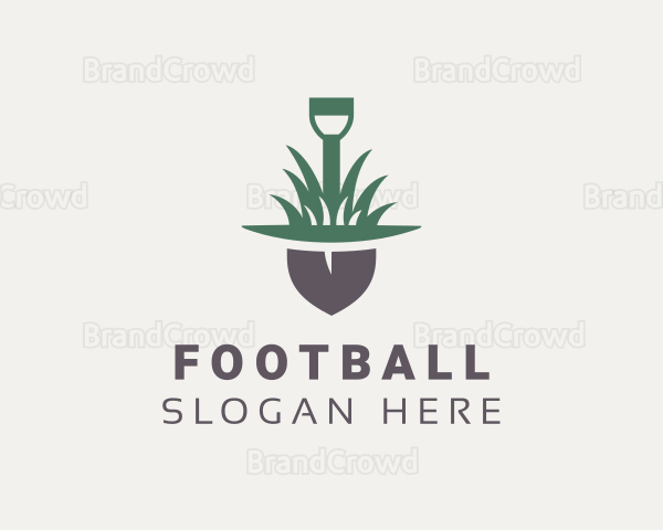 Grass Planting Shovel Logo