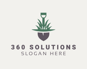 Grass Planting Shovel  logo design