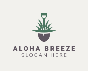 Grass Planting Shovel  logo design