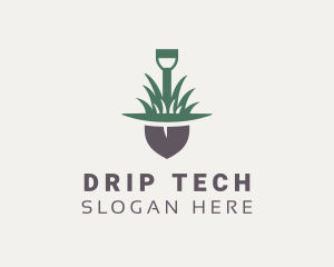 Grass Planting Shovel  logo design