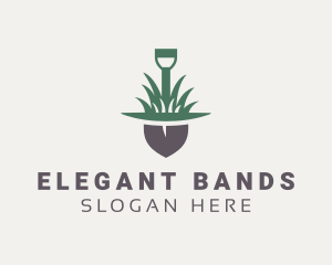 Grass Planting Shovel  logo design