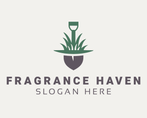 Grass Planting Shovel  logo design