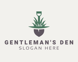 Grass Planting Shovel  logo design