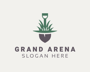 Grass Planting Shovel  logo design